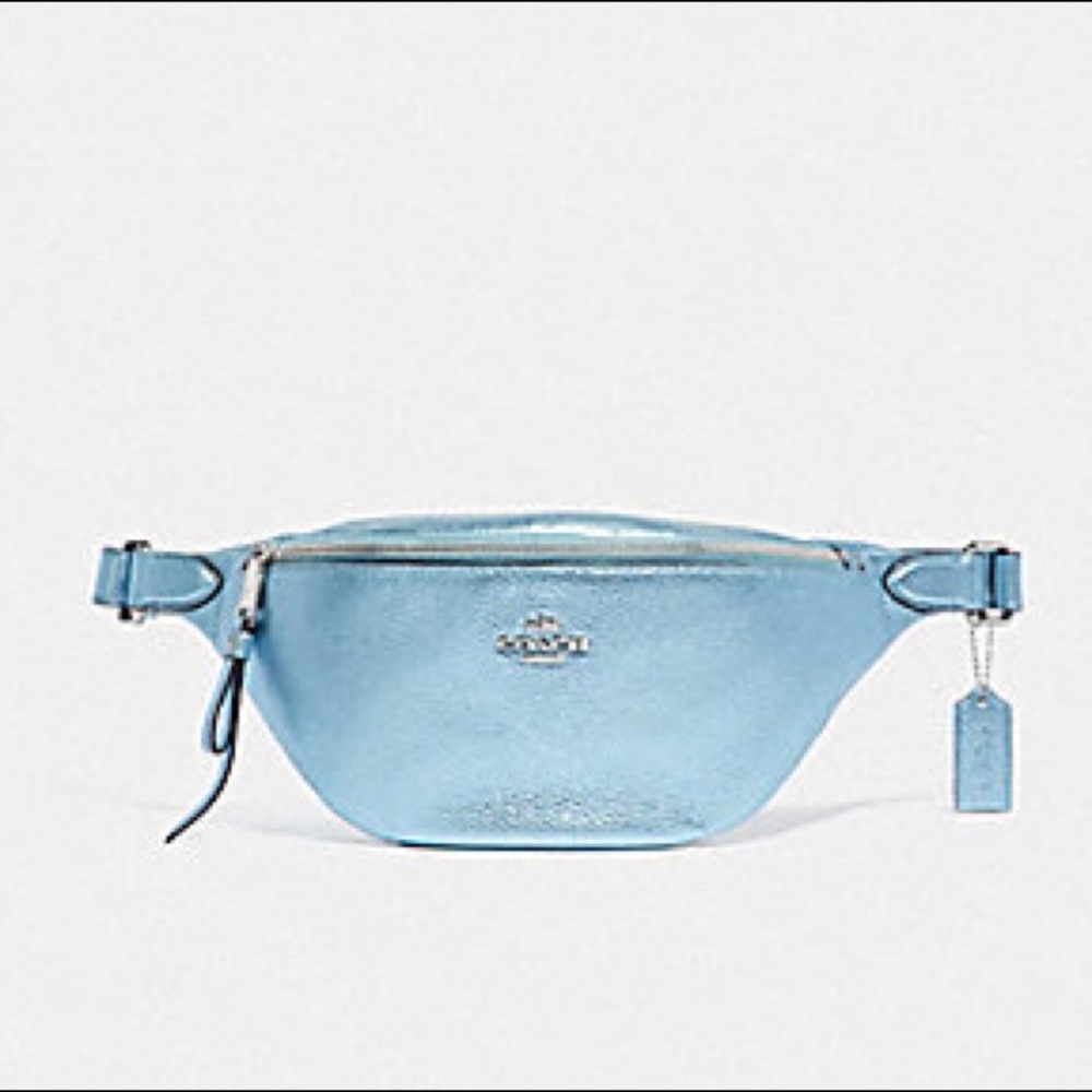 NEW! COACH Metallic ICE Belt / Sling Bag